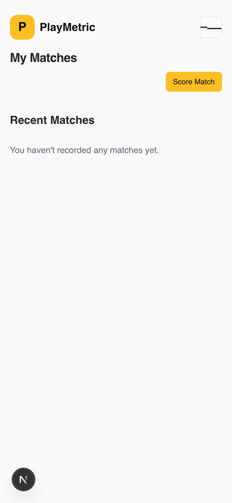 Match page