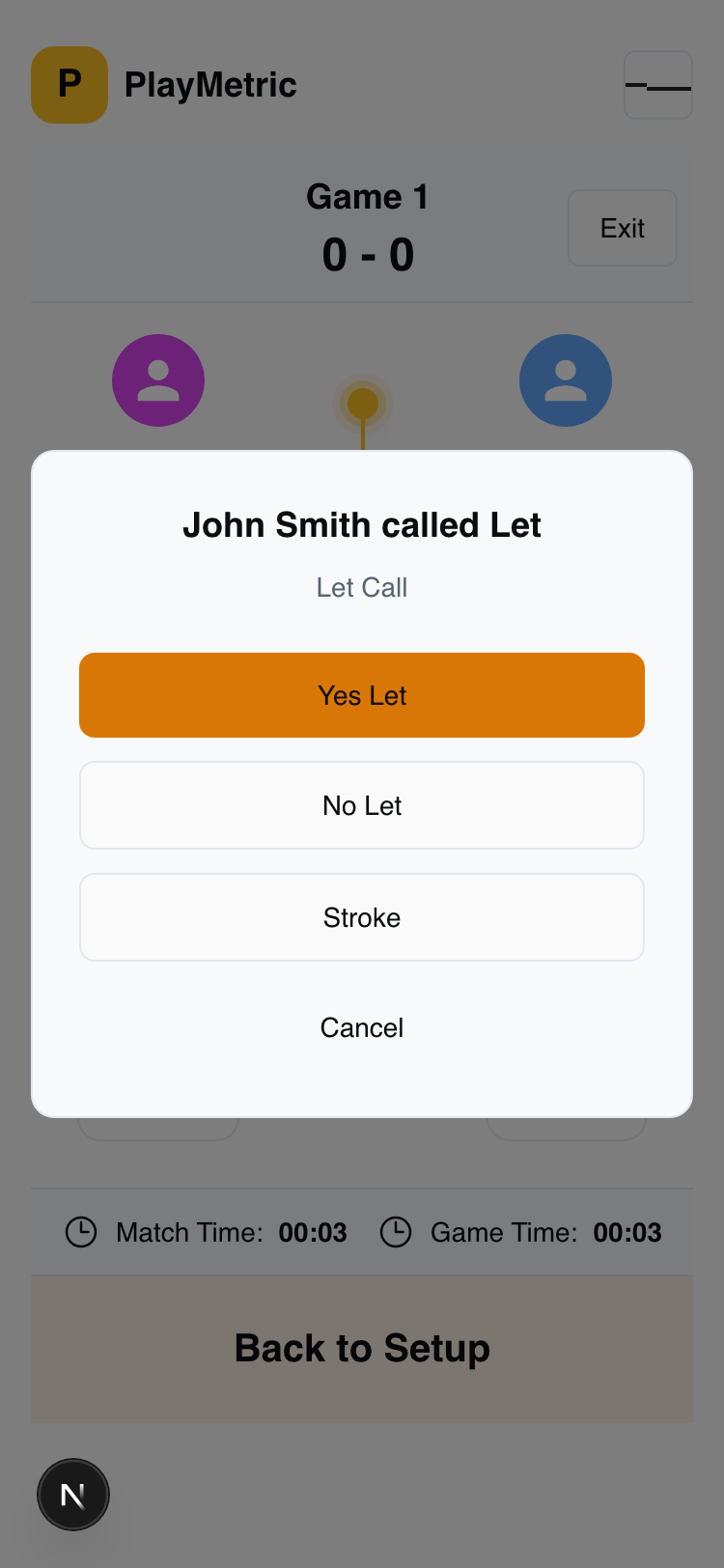 Let call dialog